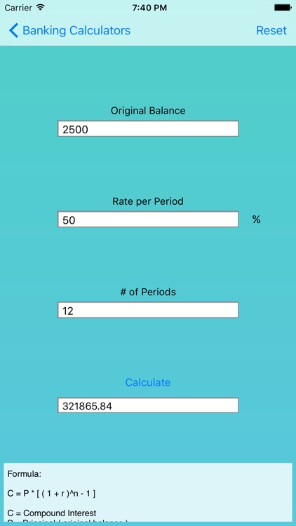 Banking Calculators