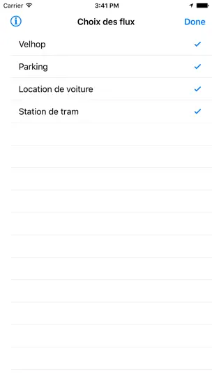 Capture d'écran de StrasSpot sur iPhone 5