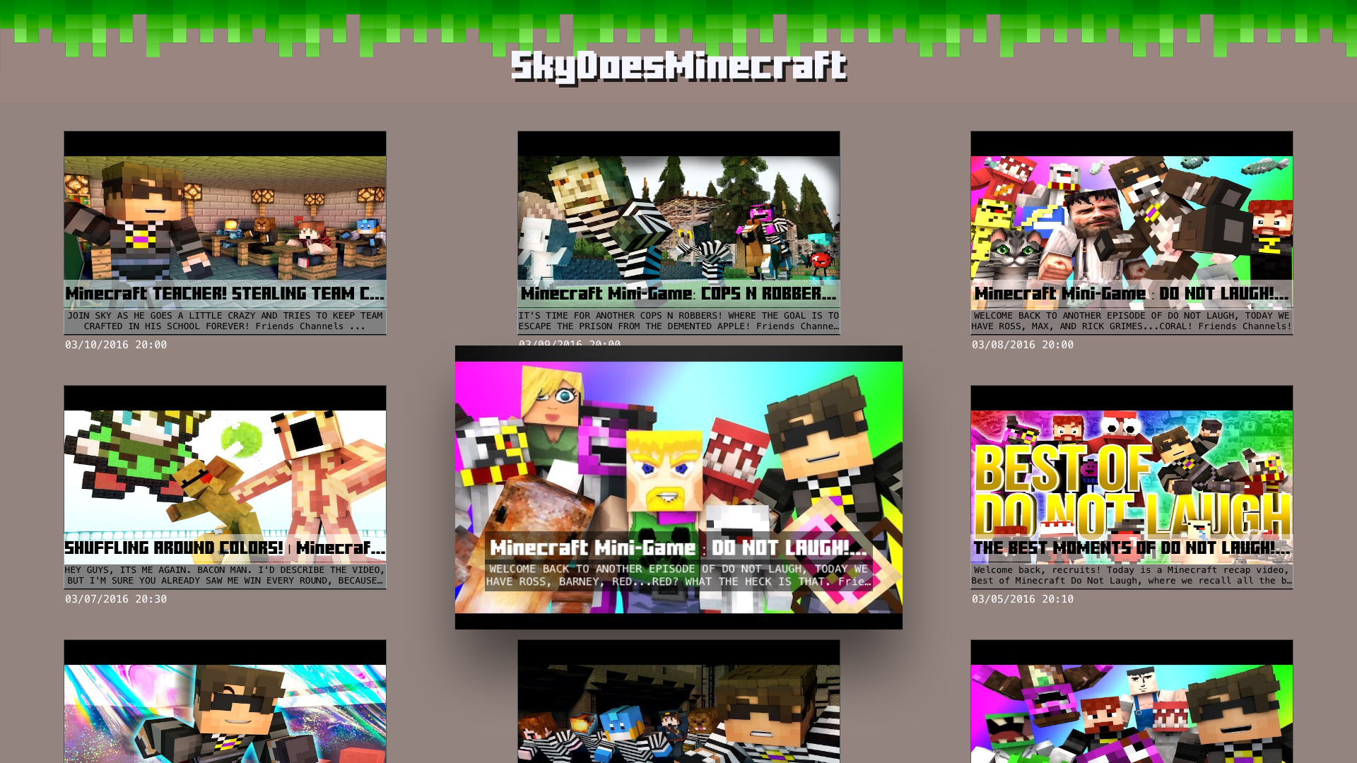 Youtubers Minecraft Edition