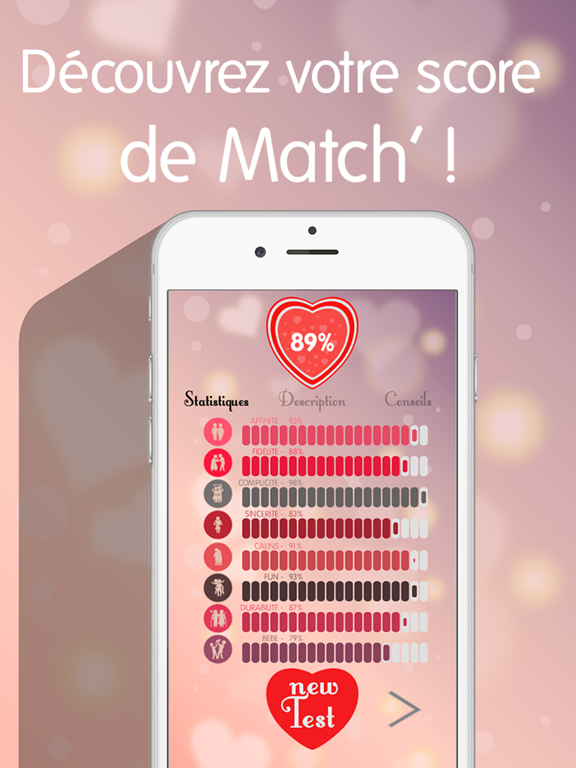 Screenshot #5 pour Test d'Amour Gratuit - Calculatrice de Compatibilité en Couple