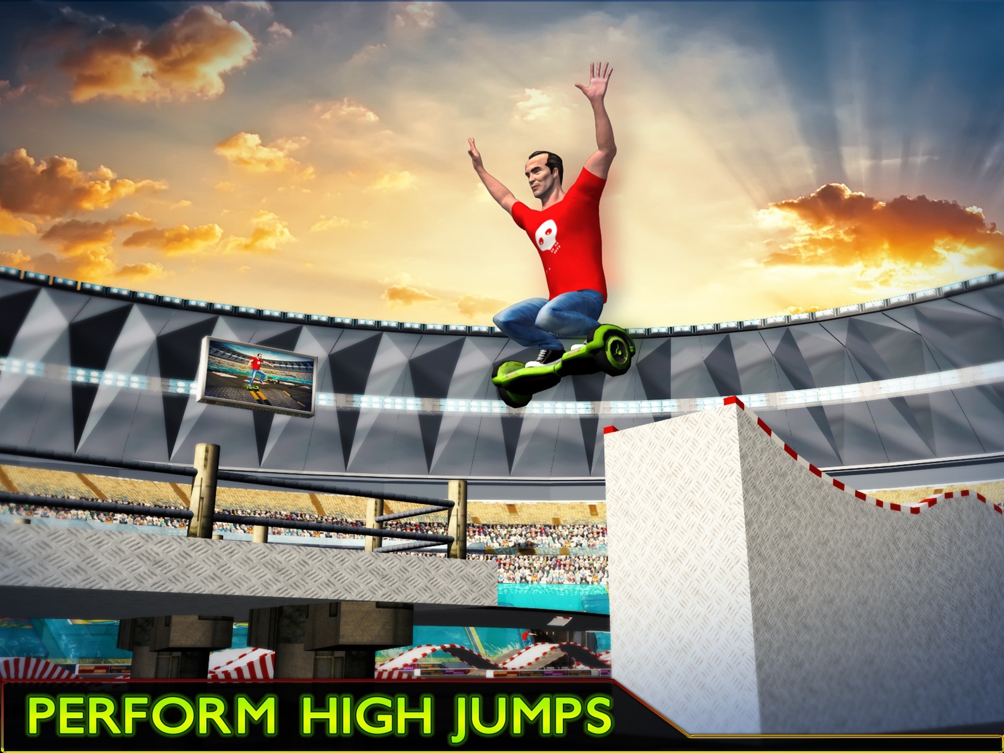 Hoverboard Stunts Hero 2016 screenshot 10