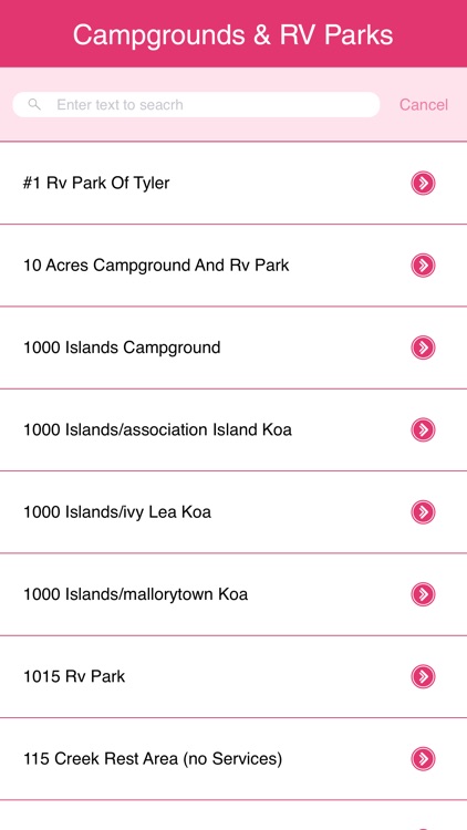 Campgrounds and RV Parks