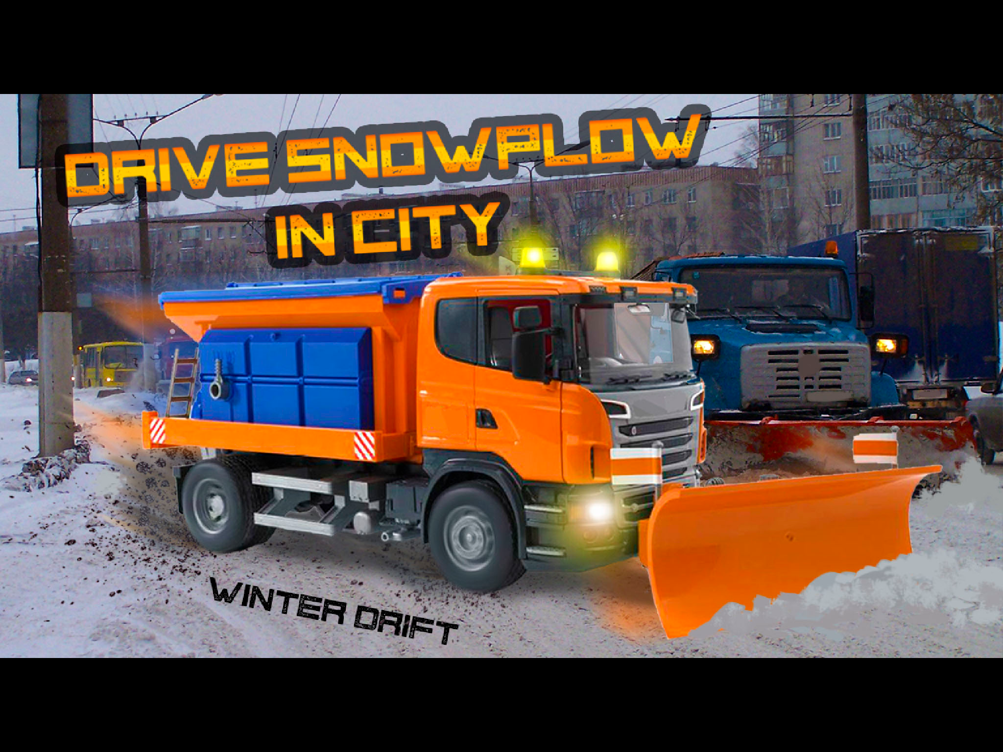 Drive Snowplow in City screenshot 6