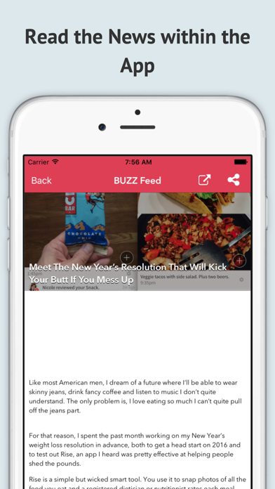 RSS News Reader-Free iPhone screenshot