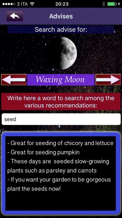 my Moon - tune in your life with the moon and lunar cycles, recommendations and suggestions for each phase of the moon Screenshot