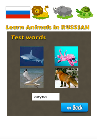 Learn Animals in Russian Language screenshot 2