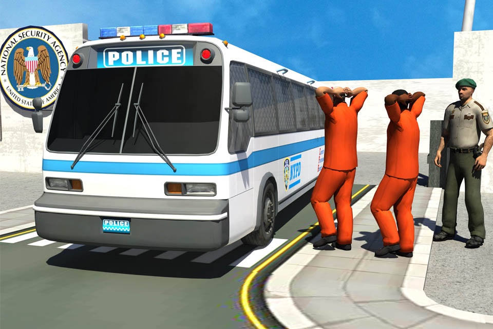Prisoner Arrest Police Bus Driver Transporter 3d screenshot 2