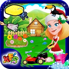 Activities of Garden Wash – Cleanup, decorate & fix the house lawn in this game for kids