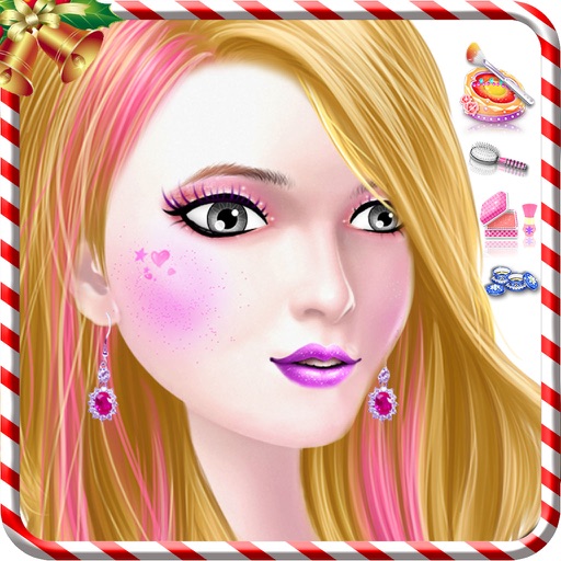 Christmas Girl Shopping & Makeup Game Icon