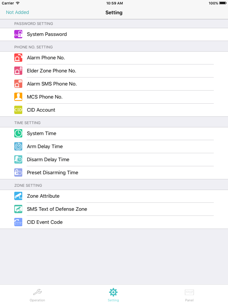 GSM Alarm G18 screenshot 7