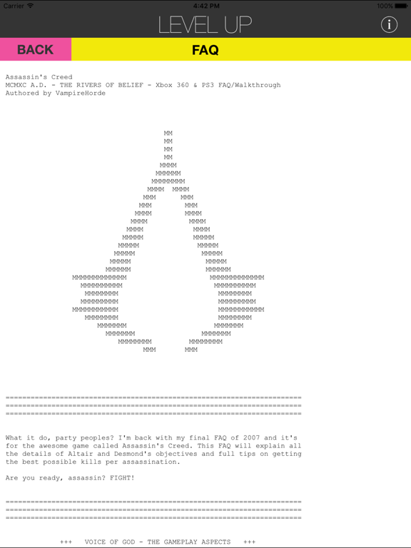 Level Up iPad screenshot 5 - Reference app