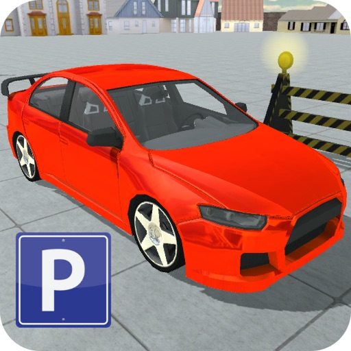 Sport Car Park Simulation 3D Icon