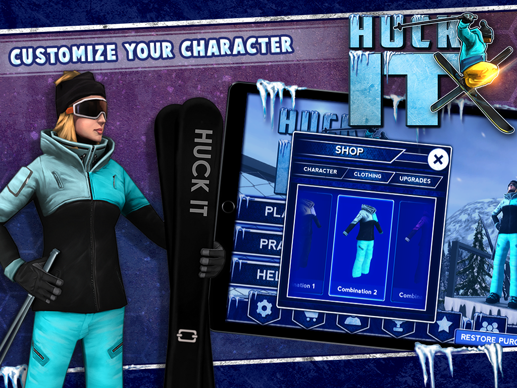 Huck It Skiing 3D screenshot 8
