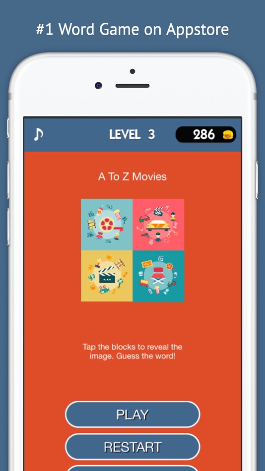 #1. Guess Song Puzzle Emoji Quiz(WordBrain Trivia Game for Guessing) (iOS) By: Aamir Elahi