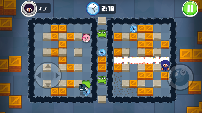 ‎Ninja Boy Adventures - Bomberman edition Screenshot