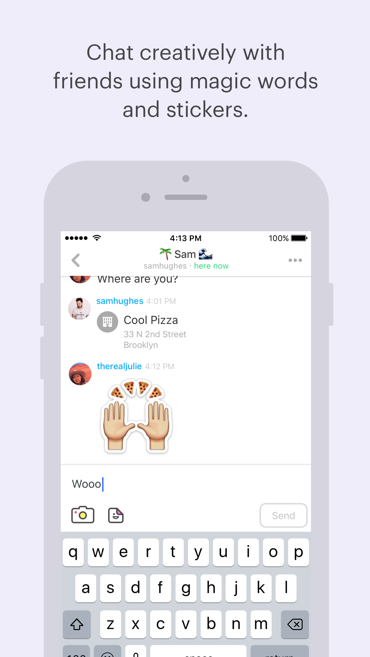 Peach — share vividly