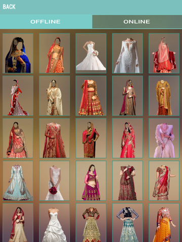 Wedding Dress Photo Montages iPad screenshot