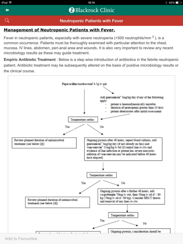 Blackrock Clinic Antimicrobial Guidelines in Adults iPad screenshot