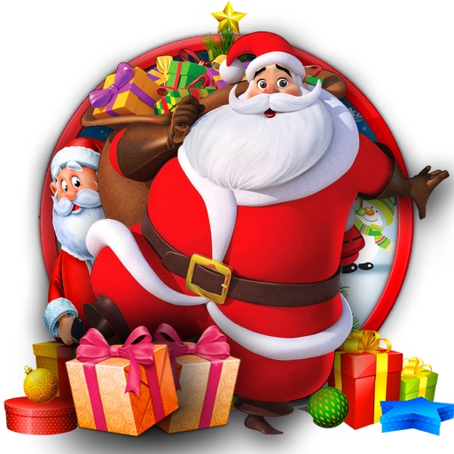 Lets Ride Santa Sleigh Icon