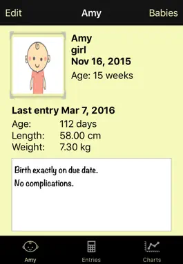 Game screenshot My Baby Growth Charts mod apk