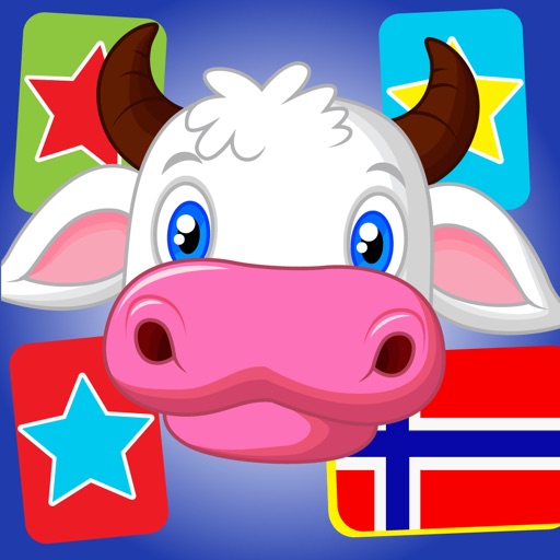 Flashcards in Norwegian for Kids Icon