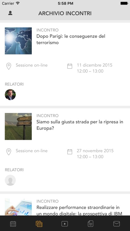 Ambrosetti Live for iPhone