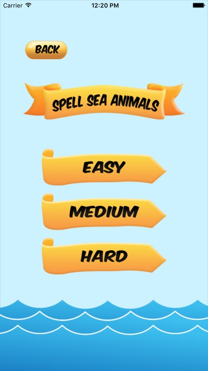 Sea Animals Theme Puzzle Game & Spell Checker