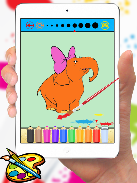 Animal Coloring Book for Kids and Preschool Toddler who Love Cute Pet Games for Free iPad screenshot