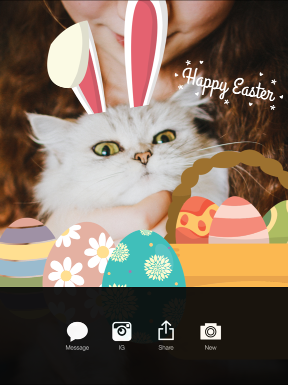 Screenshot #6 pour Happy Easter - Easter Celebration Everyday FREE Photo Stickers