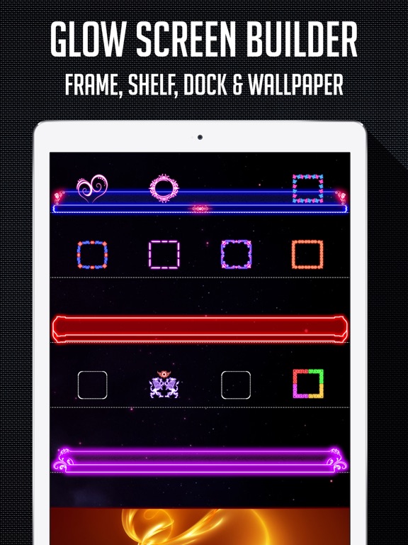 Screenshot #4 pour Glow Wallpapers Creator & Lock Screen Themes with Icons, Shelves, Docks & Backgrounds