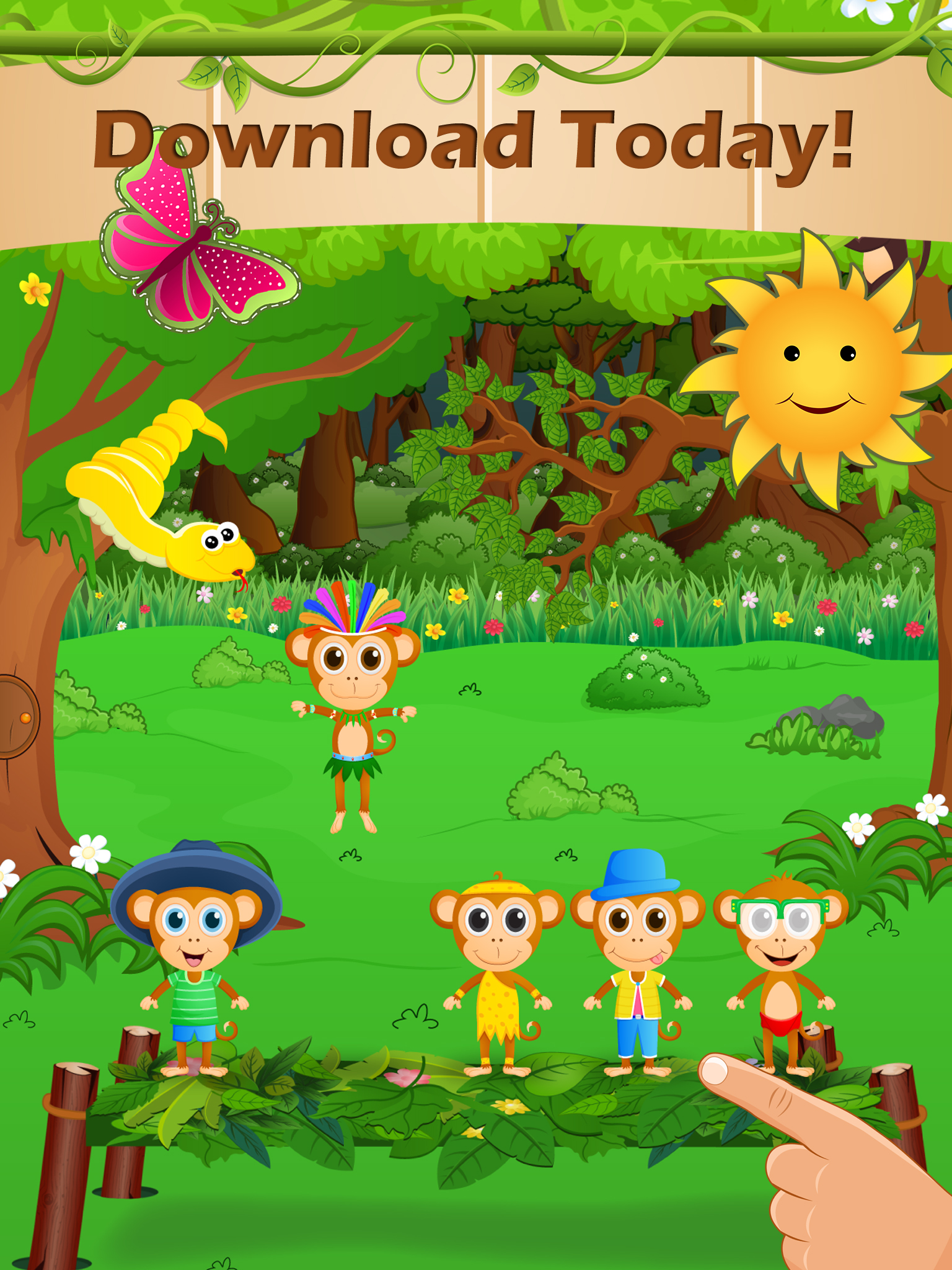 Toddlers Five Little Monkeys