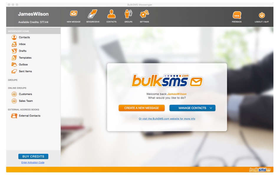 BulkSMS Messenger (macOS) 由: BulkSMS.com BulkSMS Messenger (macOS) 由: BulkSMS.com