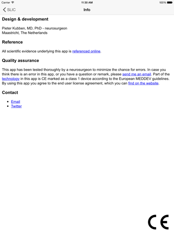 SLIC iPad screenshot 4 - Medical app