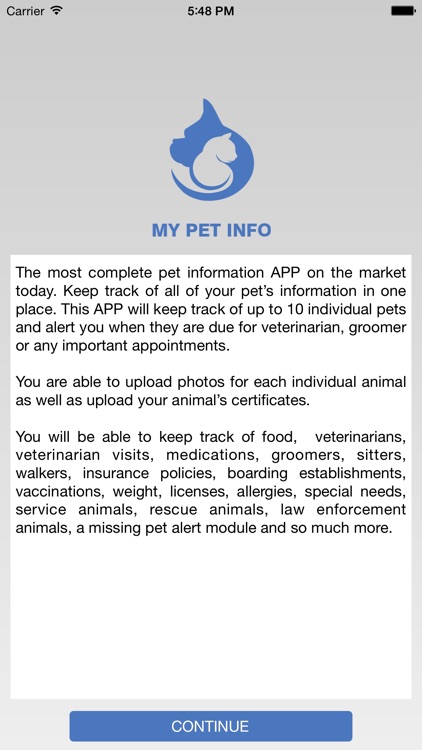 My Pet Info