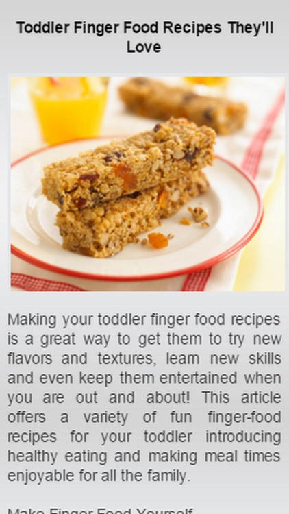 Finger Food Recipes