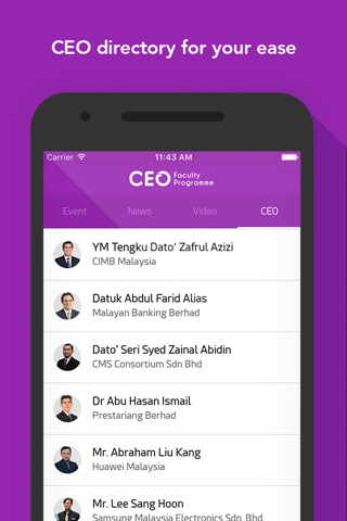 CEO Faculty Programme screenshot 4