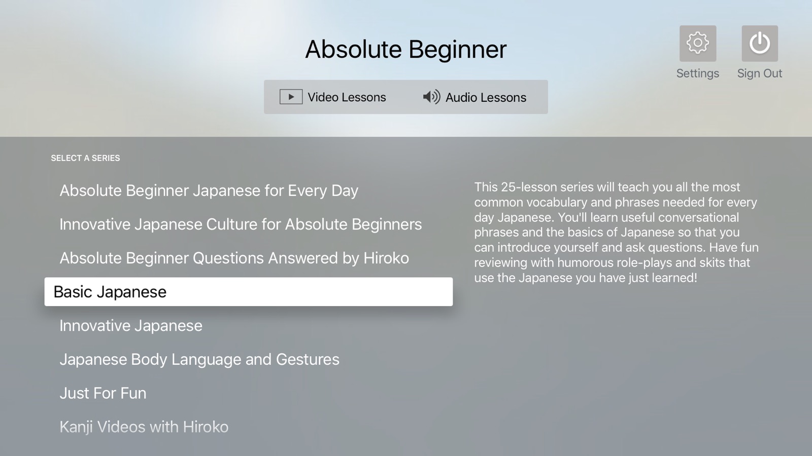 Innovative Language Learning apple_tv screenshot 2