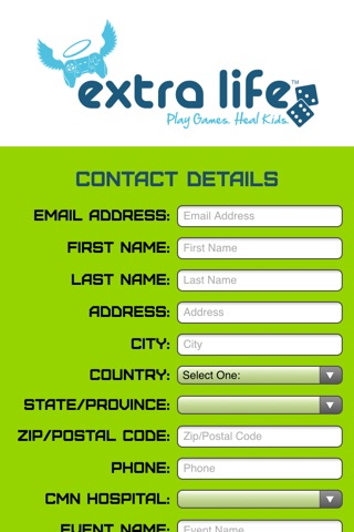 Extra Life Registration App screenshot 2