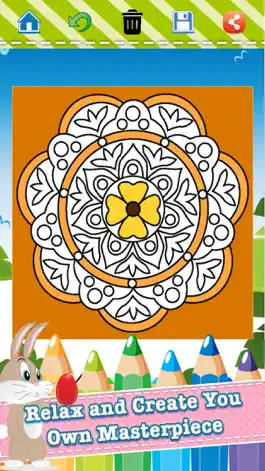 Game screenshot Adult Coloring Book Mandala - Free Fun Games for Stress Bringing Relax Curative Relieving Color Therapy apk