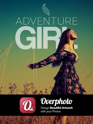 Overphoto Typography Photo Editor - Write captions, add quotes & create font effects