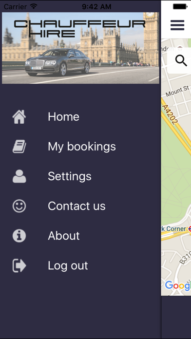 Chauffeur Hire screenshot