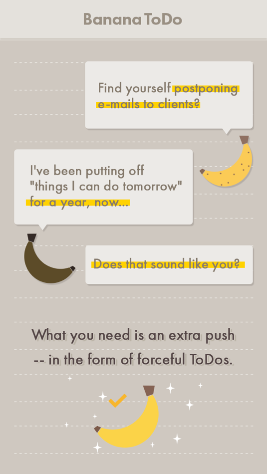 BananaToDo - 1.1 - (iOS)