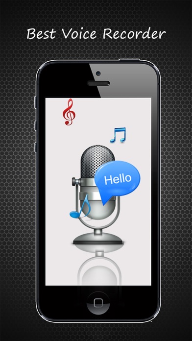 Screenshot #1 pour Enregistreur vocal Plus - Enregistrement vocal Audio mémos Rapidement & Partager