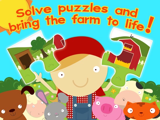 Farm Games Spellen Voor Kids Puzzles for Kids iPad app afbeelding 1