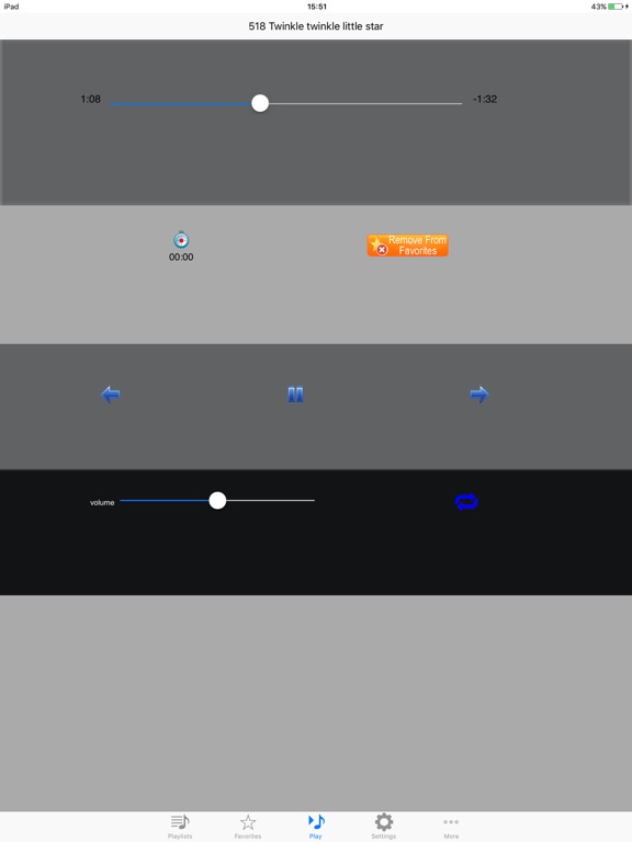 600 children's favorite songs iPad screenshot 4 - Music app