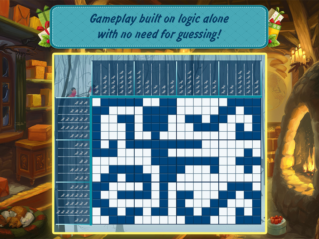 Christmas Griddlers: Journey to Santa Free — Logimage math pixel logic game