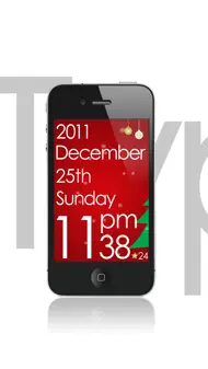 TypoDesignClock - for iPhone and iPod touch iphone bilder 0