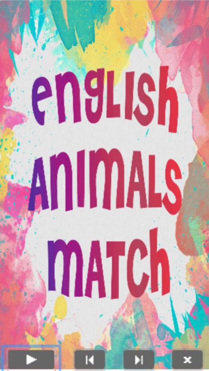 English Animals Match - A drag and drop kid game for learning english easily