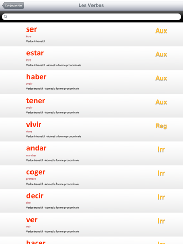 Screenshot #5 pour La conjugaison espagnole L'OBS