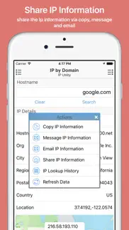 ip utility: track & share ip address iphone screenshot 4